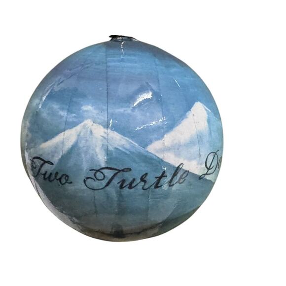 Two Turtle Doves Holiday Ornament Twelve Days Of Christmas VTG Papier Mache - Picture 4 of 5